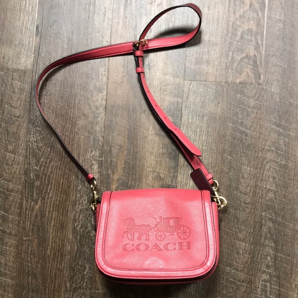 Coach Handbags - Coach Saddle Bag Horse and Coach Mauve